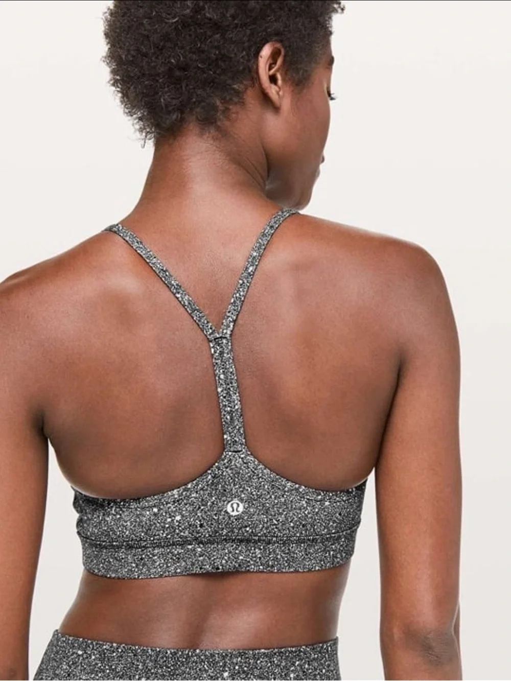 Lululemon Flow Y Speckled Sports Bra - 10 / M/L